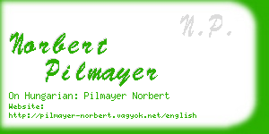 norbert pilmayer business card